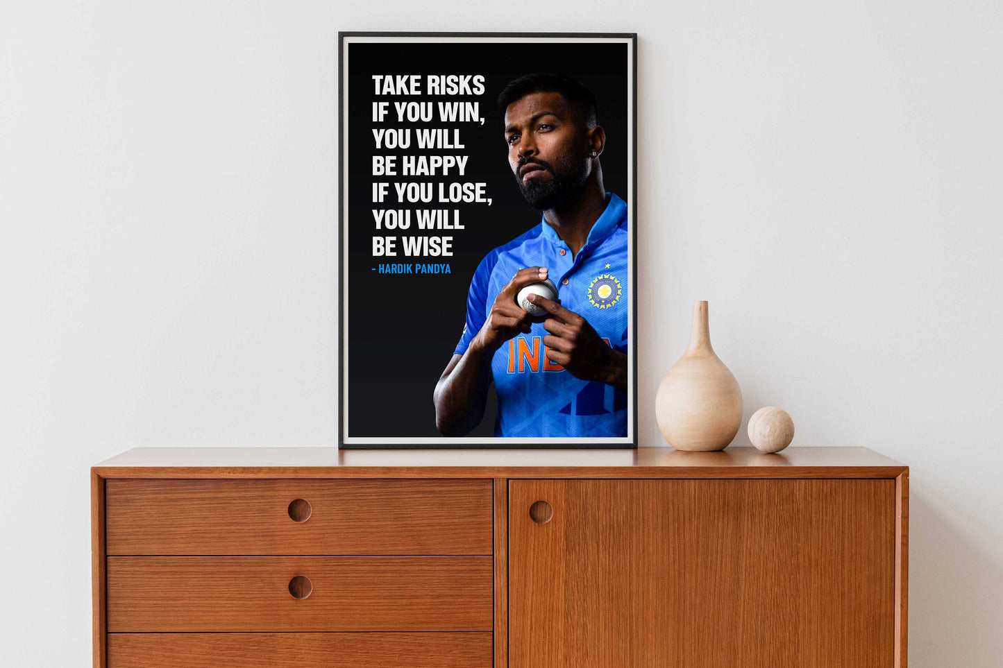 Hardik Pandya : Motivational Quote Poster