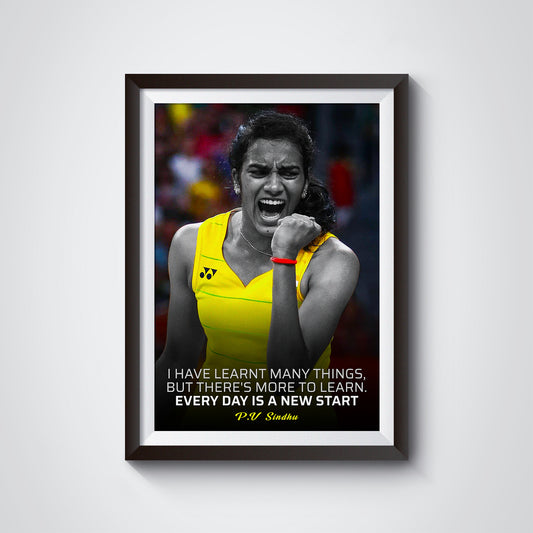 Capture the Elegance with our PV Sindhu Frame and Poster
