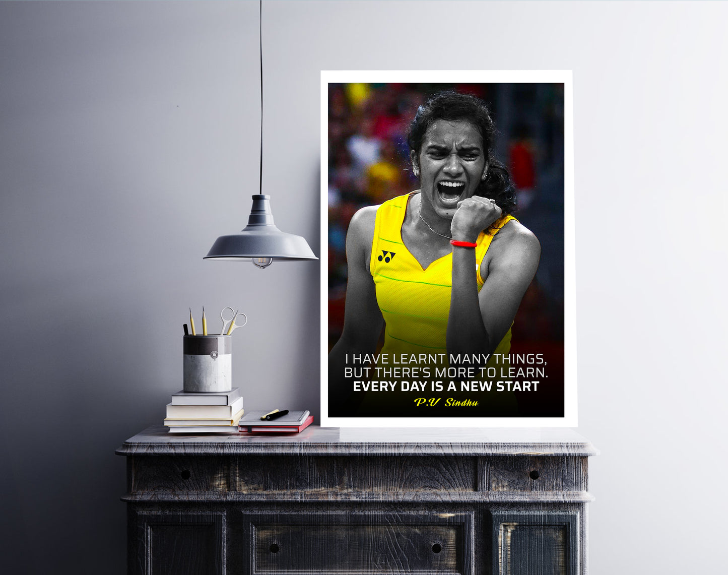 PV Sindhu : Quote Poster