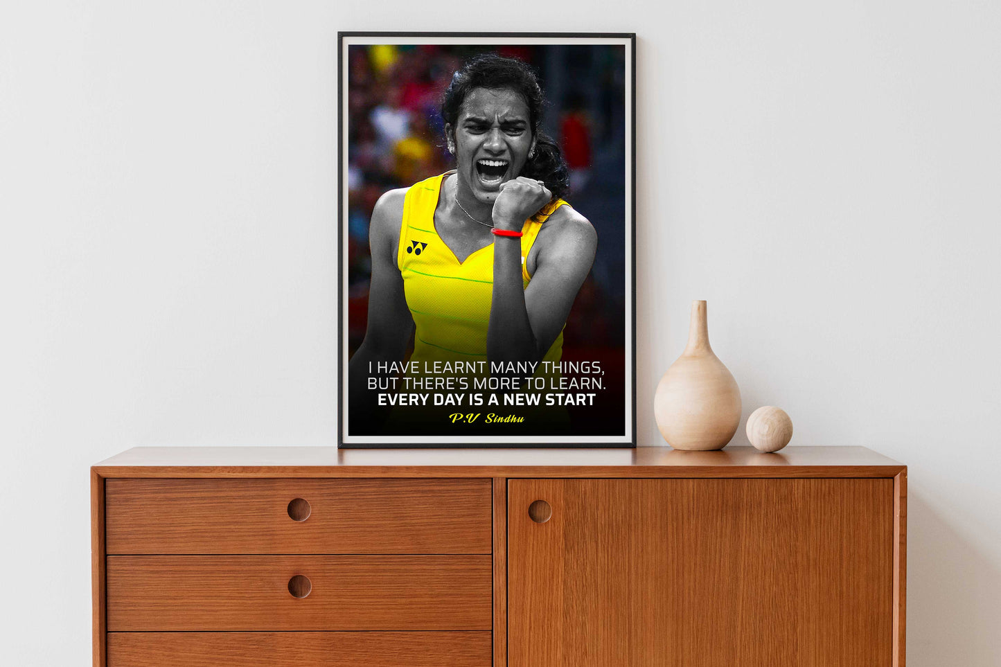 PV Sindhu : Quote Poster