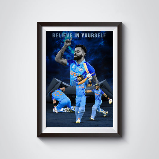 Explore our Virat vs Pakistan, Unleashing Domination Frame and Poster collection – where simplicity meets top-quality