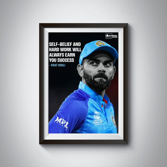 Capture the Excellence with our our Virat Kohli Master of Consistency Frame and Poster collection 