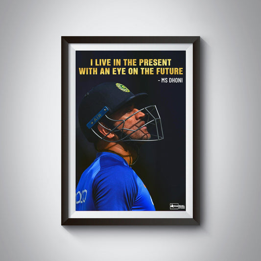 Capture the Greatness with our MS Dhoni Frame and Poster