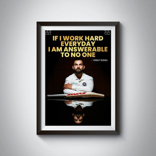 Discover our Virat Kohli The Chase Master Frame and Poster collection – a perfect fusion of simplicity and top-notch quality